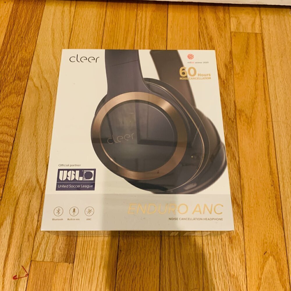 Cleer Enduro ANC Noise Canceling 2Mic and Wireless Bluetooth Headphones Navy - Picture 15 of 16